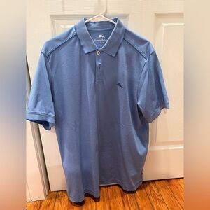 Tommy Bahama Men’s Light Blue Polo with Dolphin Logo